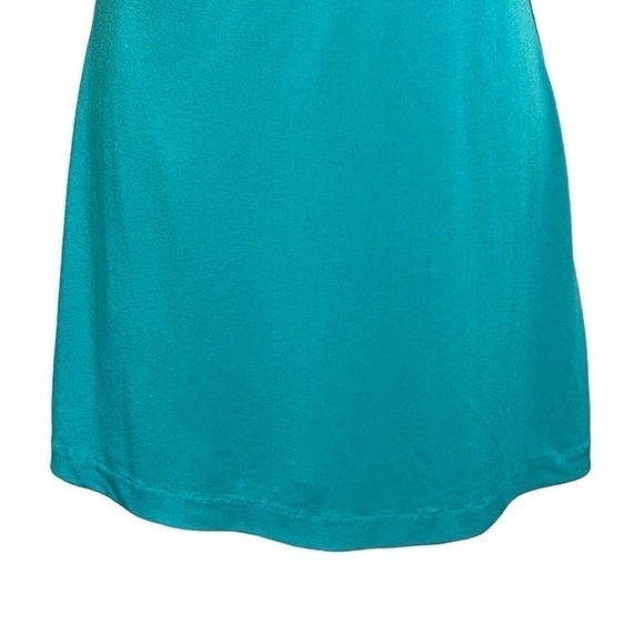 Silence + Noise Teal Green Strappy Thick Slip Mini Dress. Size Medium #969 - Picture 5 of 7
